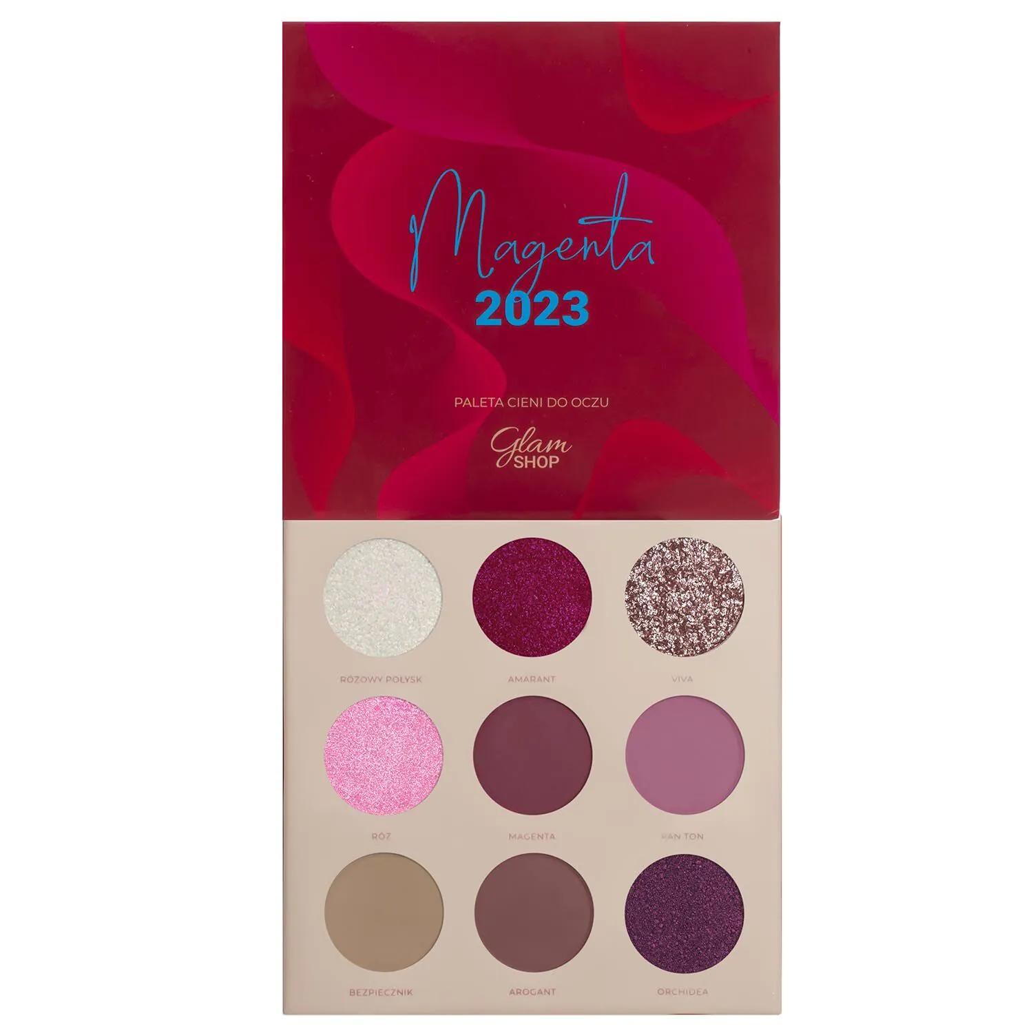 Glam Shop GlamBox Magenta akių šešėliai 2023 m