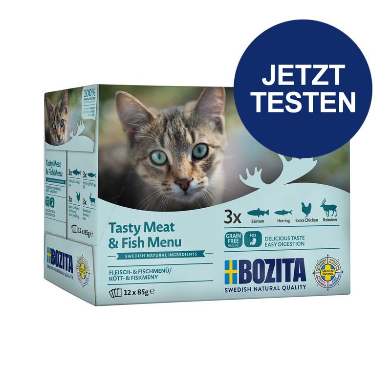 Probierpaket Bozita Häppchen in Soße Pouch 12 x 85 g zu TOP-Preisen