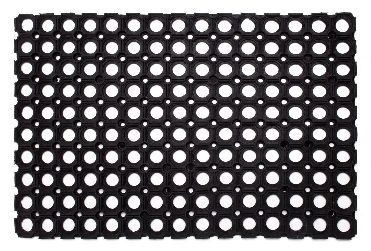 Trend Line Schuhabtropfschale Ringgummimatte schwarz, 60 x 80 cm