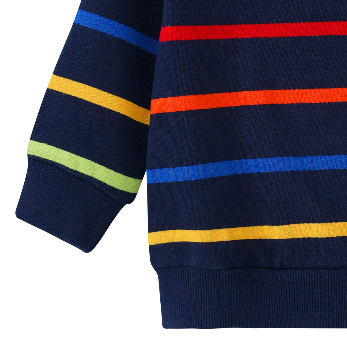 Baby Sweatshirt mit bunten Ringeln
