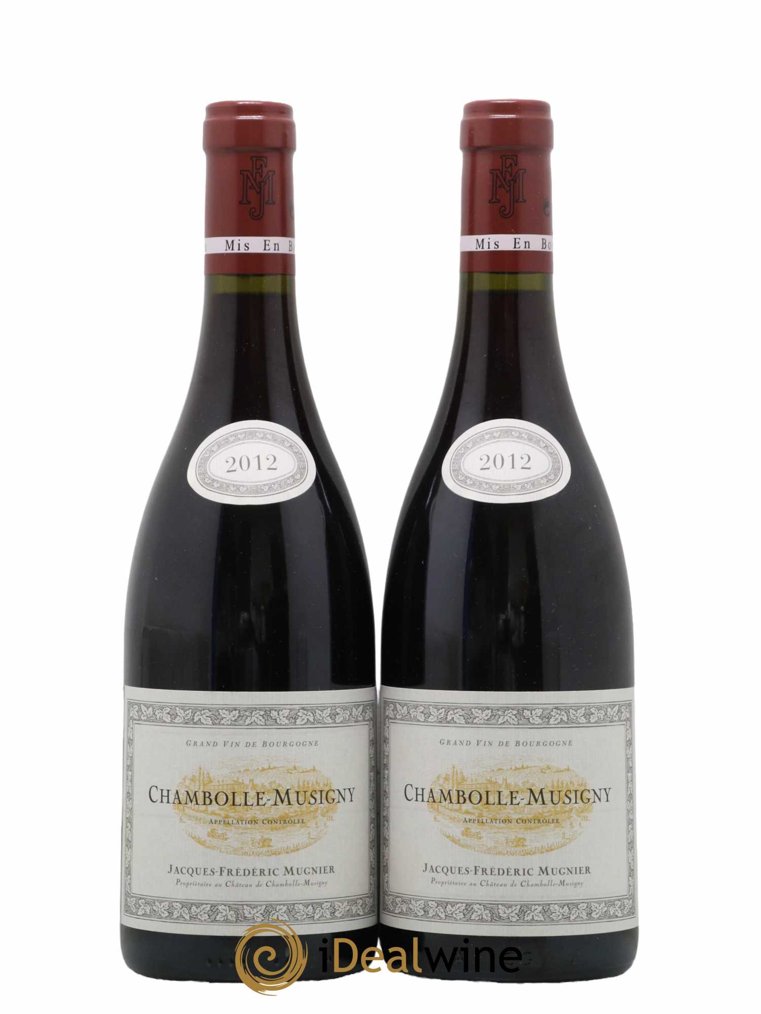 Chambolle-Musigny Jacques-Frédéric Mugnier  2012 - Lot de 2 Bouteilles