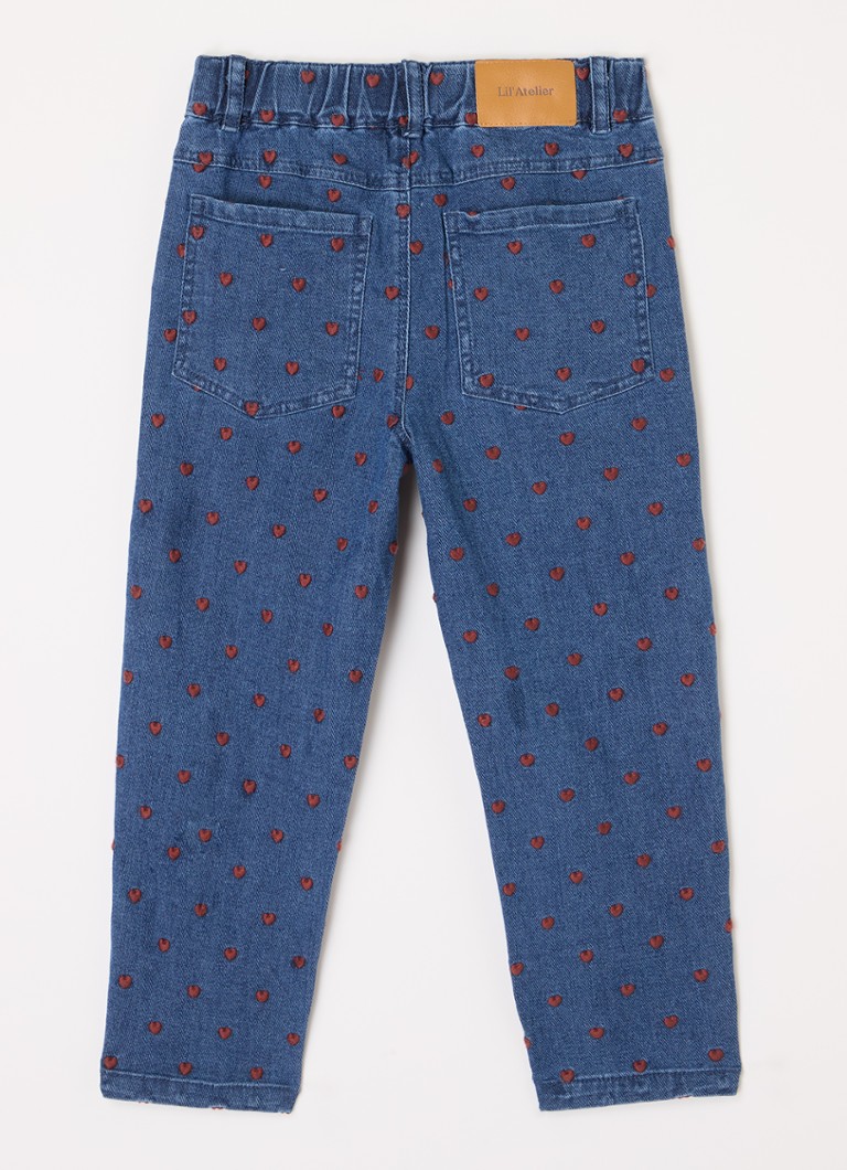 Lil' Atelier Loose fit jeans with embroidery