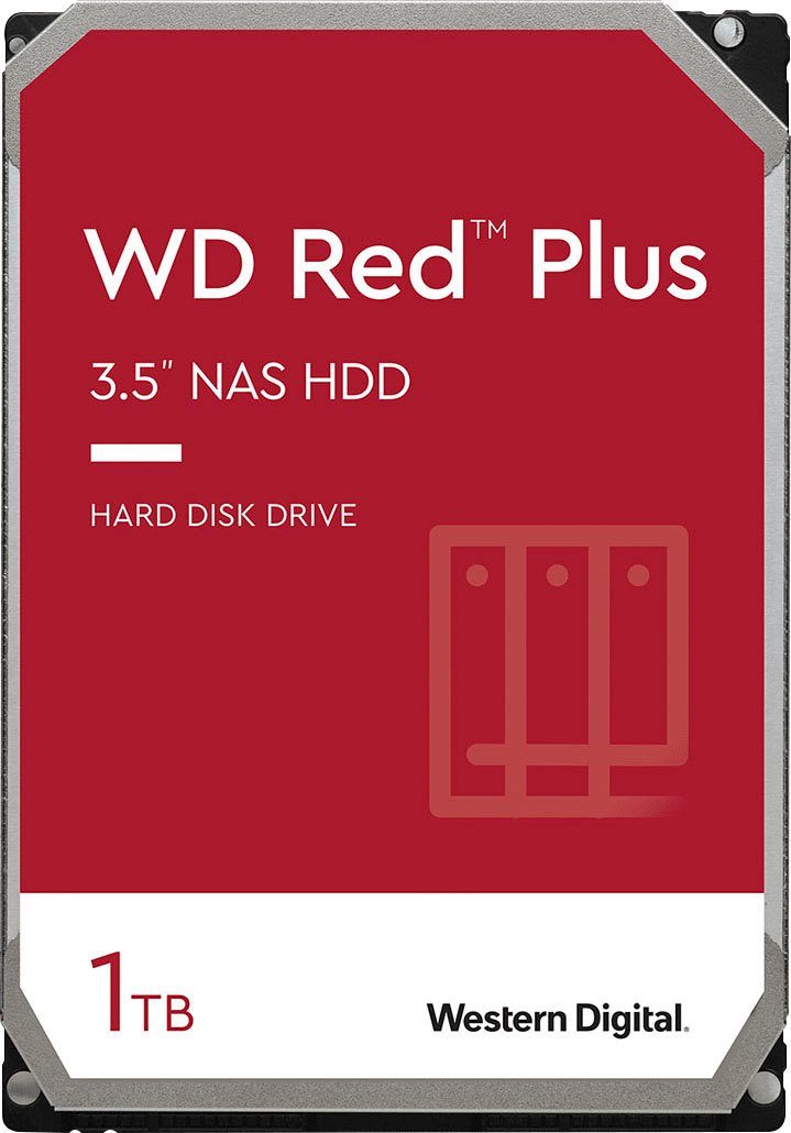 Western Digital WD Red™ Plus HDD-NAS-Festplatte (1 TB) 3,5