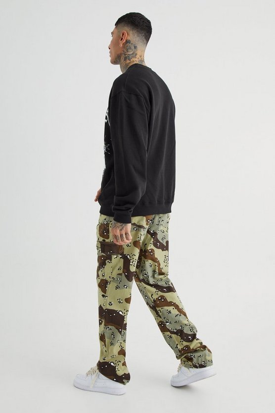 Tall Oversize Sweatshirt mit Bronx-Print