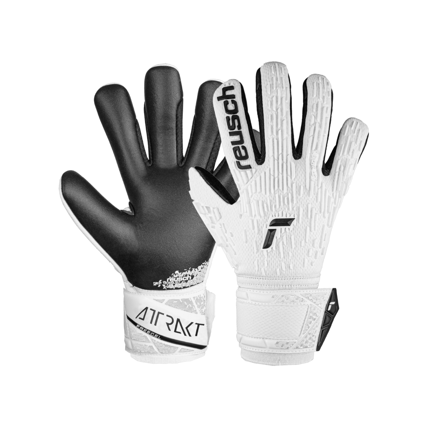 Reusch Attrakt Freegel Silver TW-Handschuhe Weiss Schwarz F1101