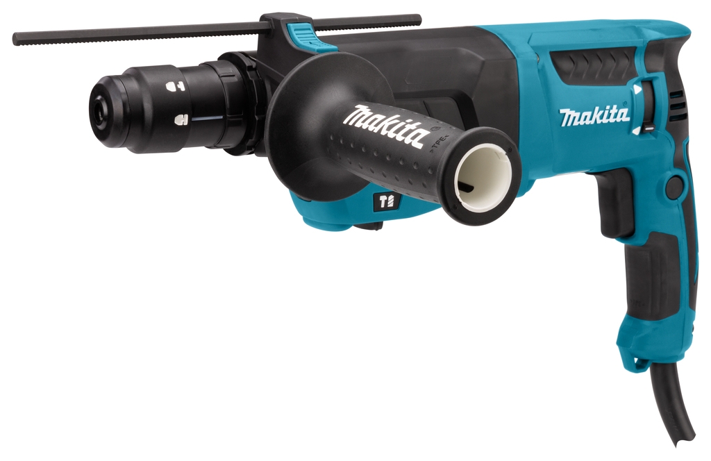 Makita HR2630TX12 Combination Hammer 800w 2.4J + 17-piece drill/chisel set + interchangeable chuck