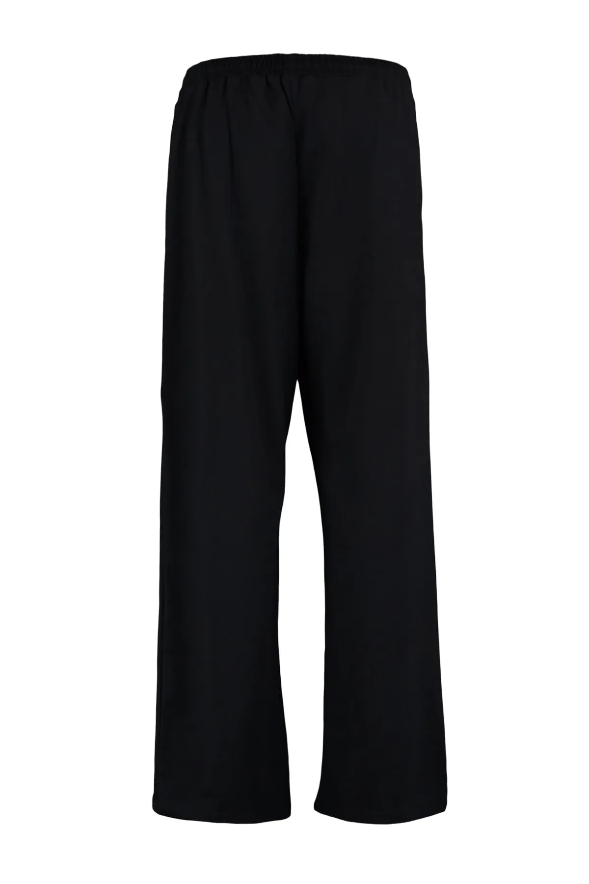 Trendyol Curve  Schwarze, weit geschnittene, dünne Strick-Jogginghose TBBAW23AJ00007