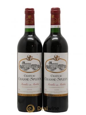 Château Chasse Spleen  1996 - Lot de 2 Bouteilles