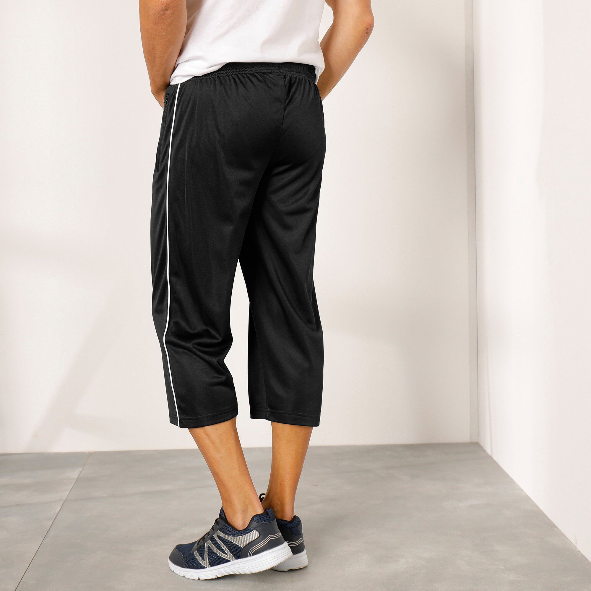 Pantacourt sport microfibre intérieur gratté