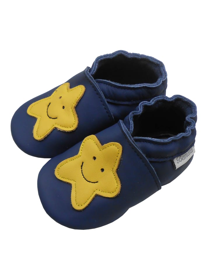 Yalion Leder-Krabbelschuhe 