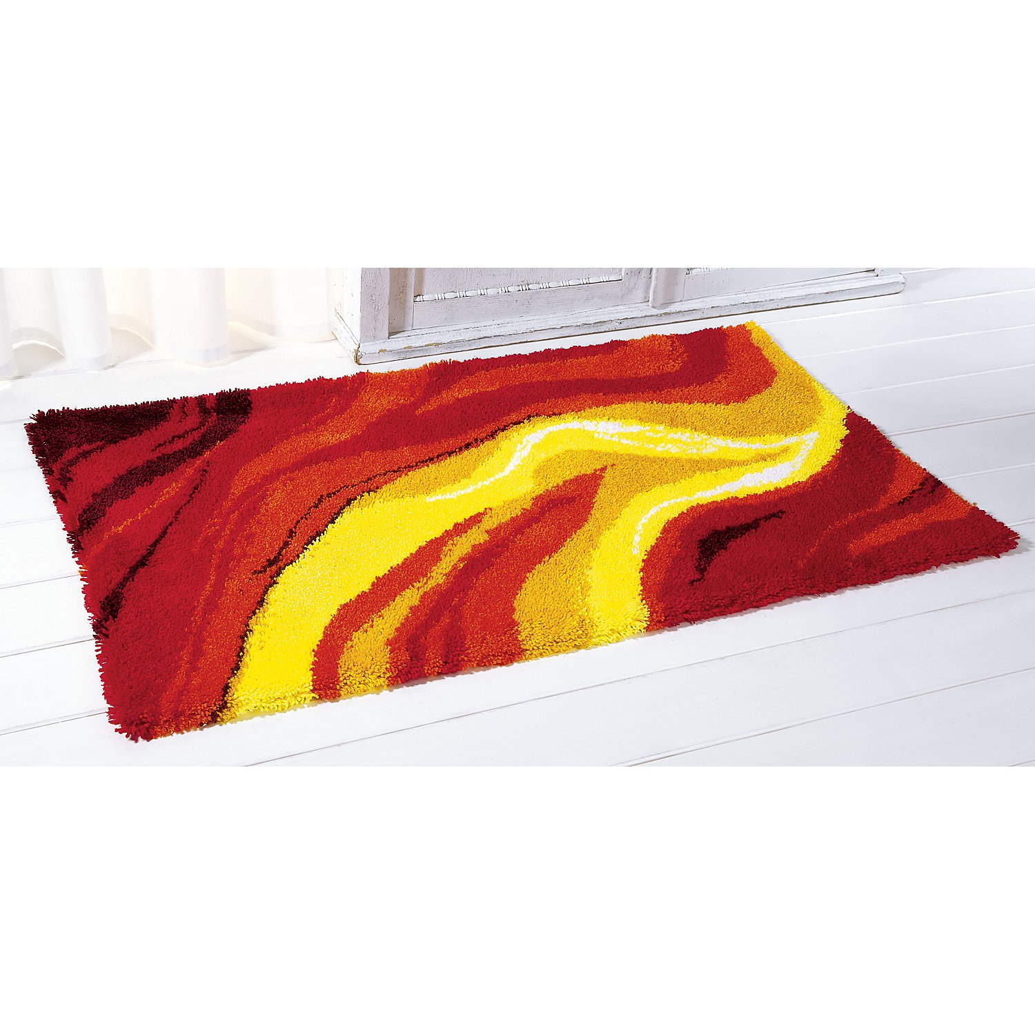 buttinette Acryl-Knüpfgarn, zitrone, 1.000 Fäden