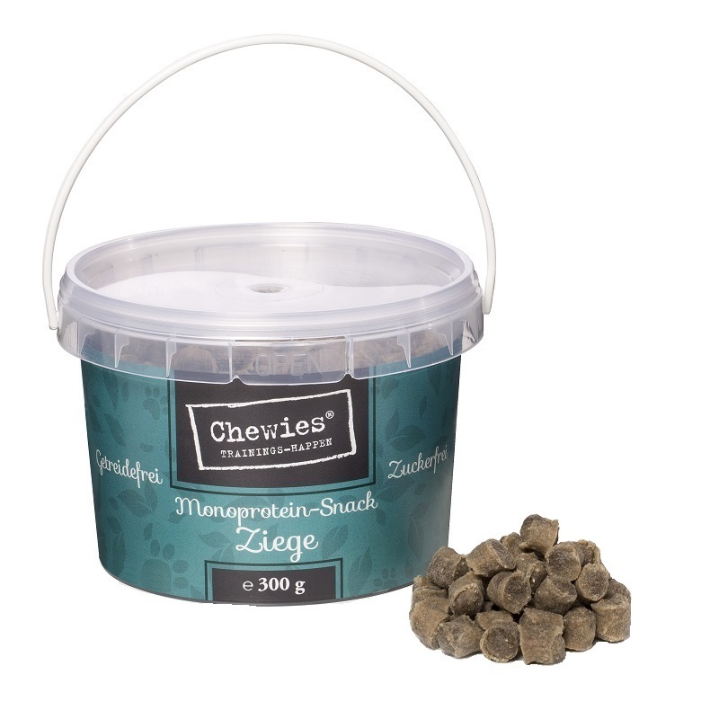 Chewies Snacks Chewies Trainings-Happen Monoprotein-Snack 300g Ziege