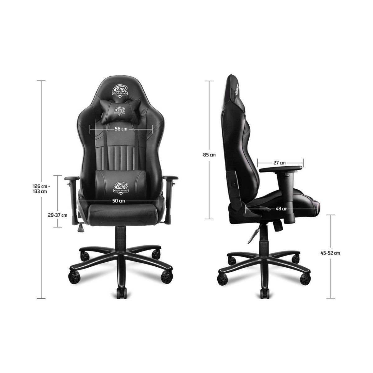 ONE GAMING Gaming Chair ONE GAMING Chair Pro, Ergonomischer Komfort, Kippmechanismus, Rücken- und 3D-Armlehnen