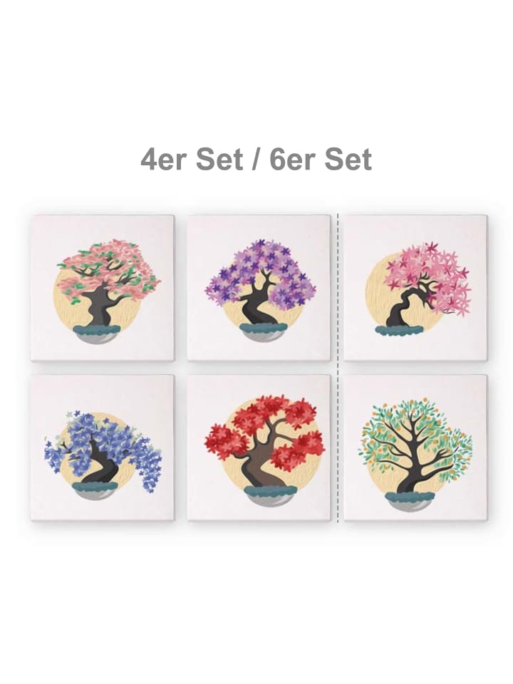 ARTNANAS Mini Malen nach Zahlen 4er/6er Set-