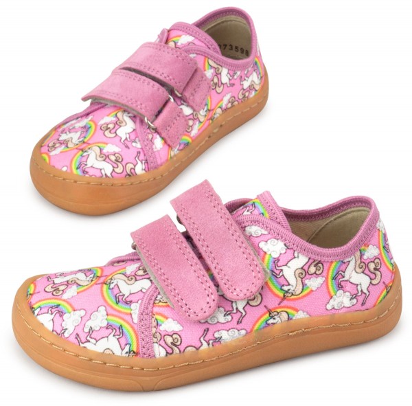 Froddo ~ LowCut Canvas ~ White Pink / Einhörner