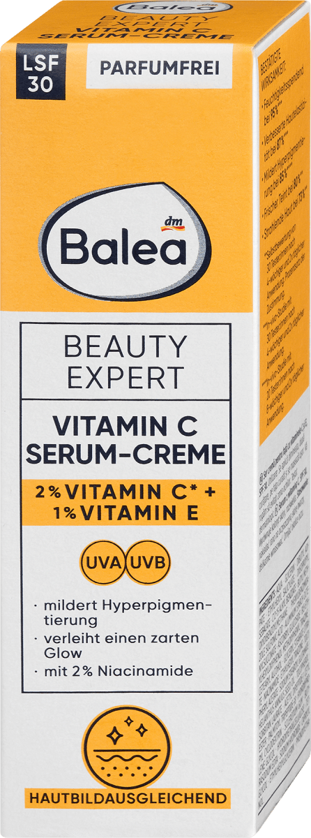 Gesichtsserum Beauty Expert Vitamin C Serum-Creme LSF 30, 50 ml