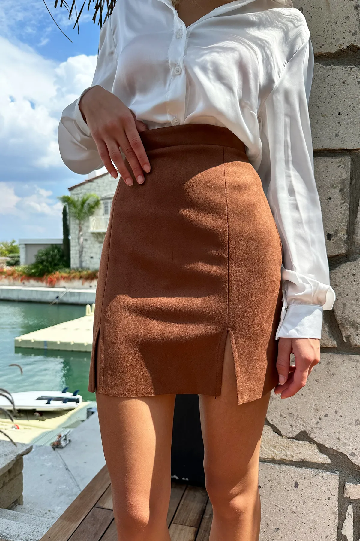Trend Alaçatı Stili  Rock - Braun - Maxi
