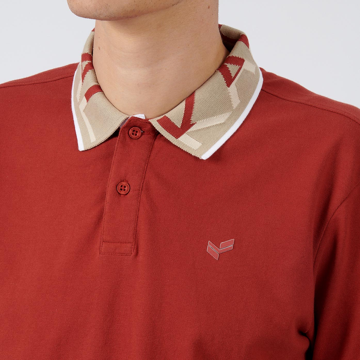 NOAH   Polo bordeaux homme 100% coton
