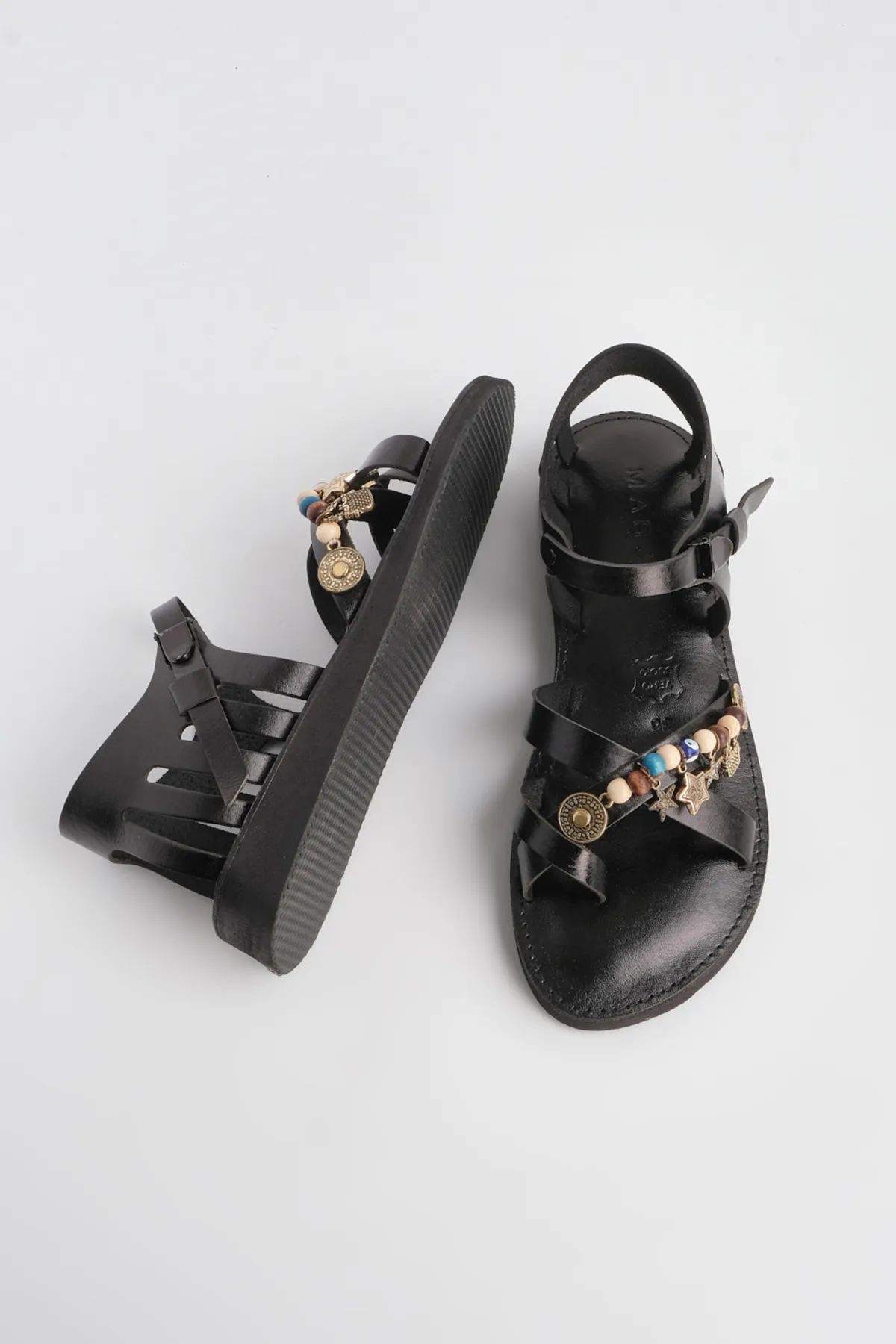 Marjin  Sandalette - Schwarz - Flacher Absatz