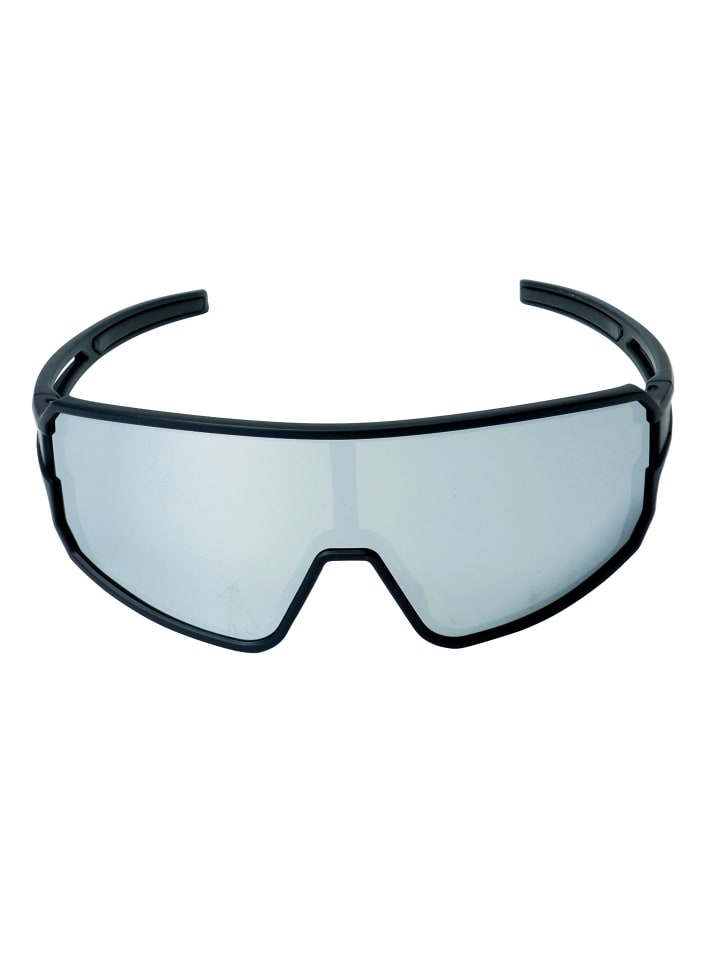 YEAZ SUNWAVE Sport-Sonnenbrille Black/Silver Mirror in silber günstig kaufen onesize