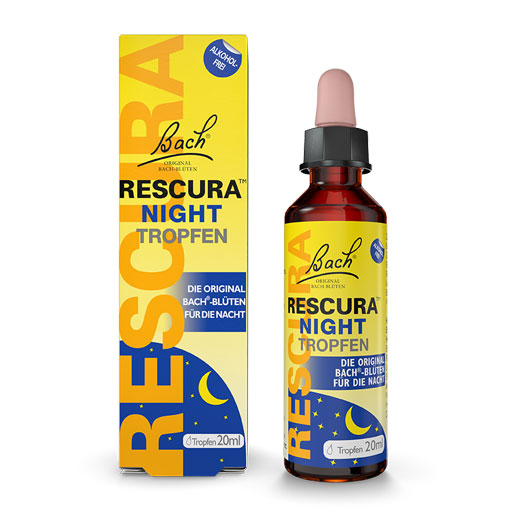 BACHBLÜTEN Original Rescura Night Tropfen alk.frei  20 ml  Tropfen