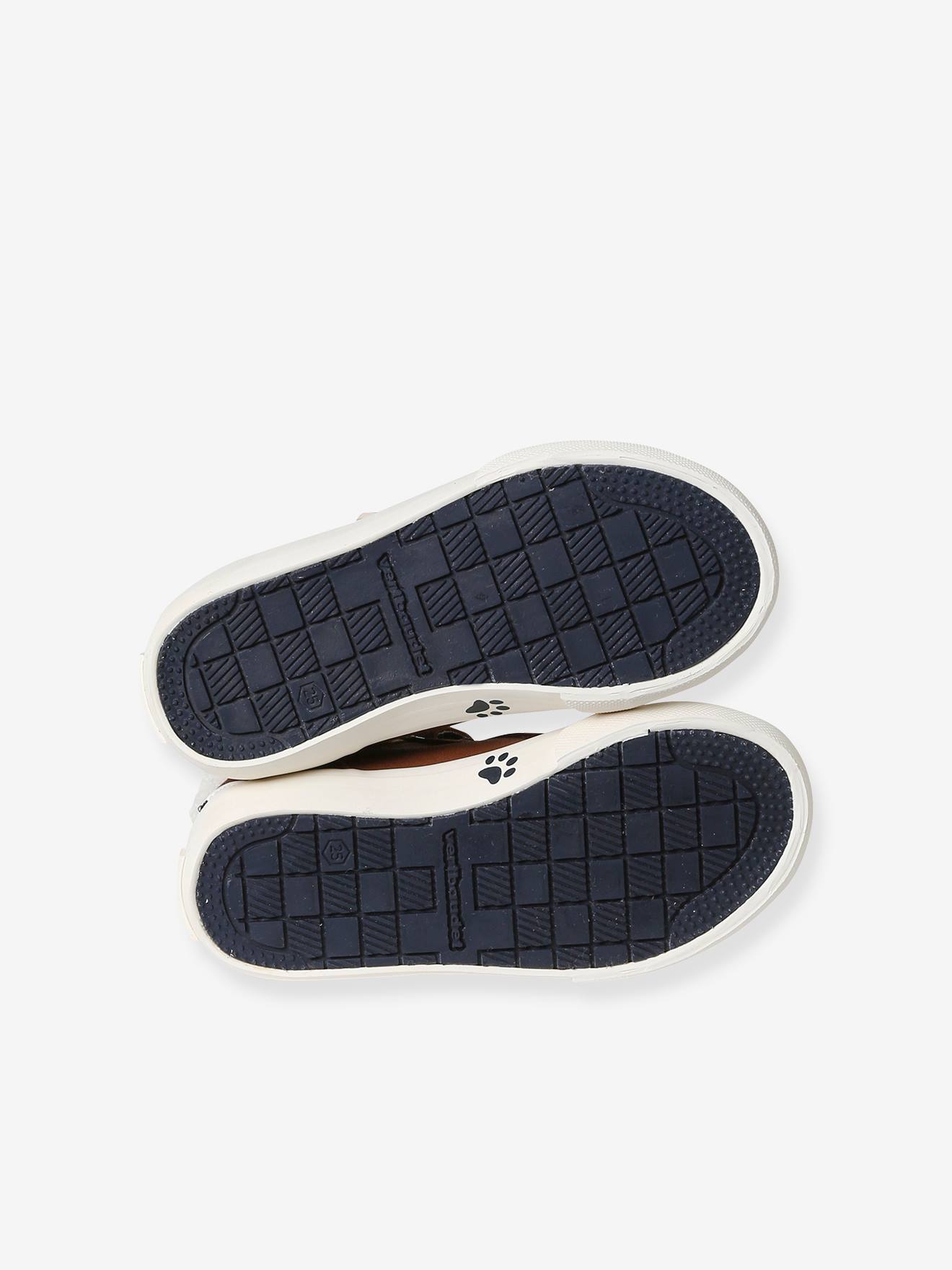 Baskets montantes enfant collection maternelle marron