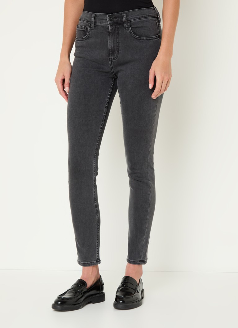 Blugi French Connection cu talie înaltă și croială elastică și skinny pe picioare