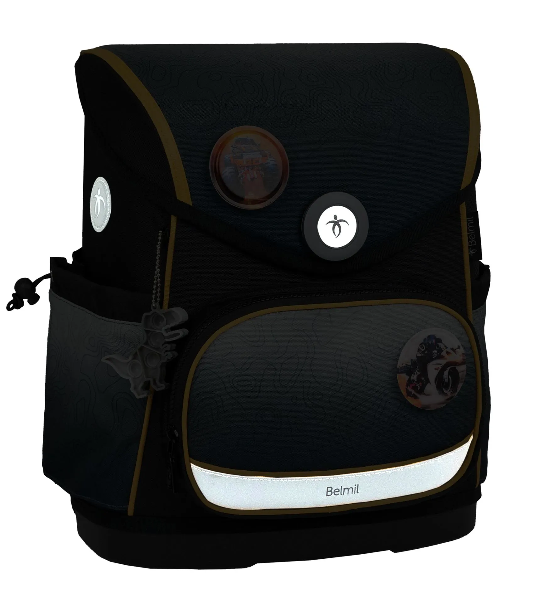 Belmil Premium Compact Plus Schulra﻿nzen-Set 5-tlg - Black Grey