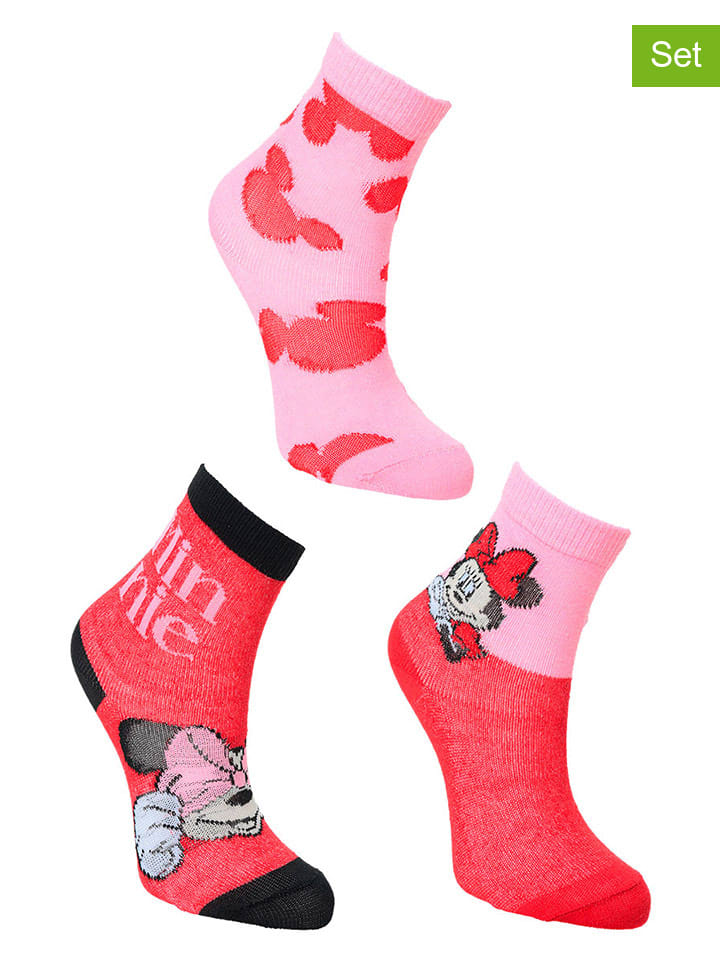 Disney Minnie Mouse 3er-Set: Socken 
