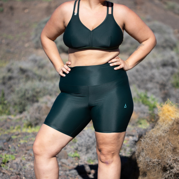 SHORT HIGH WAIST TIGHT  CHILL DARK GREEN Damen - Shorts