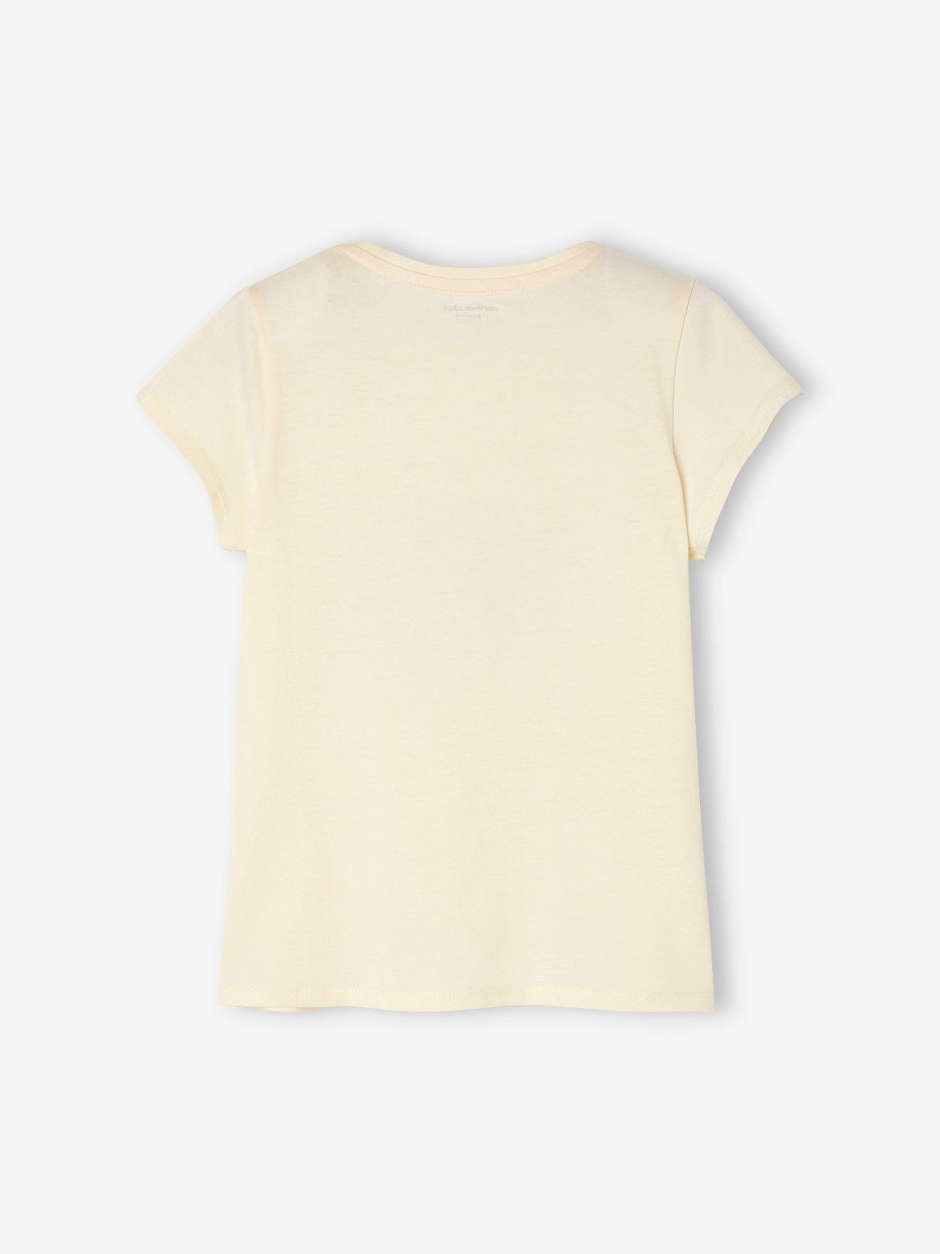 Lot de 3 t-shirts Basics détails irisés fille framboise