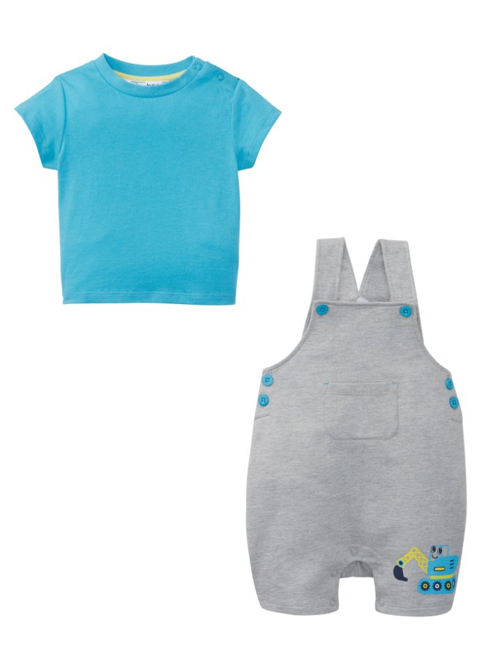 Baby T-Shirt + Sweatlatzhose (2-tlg. Set) Bio-Baumwolle