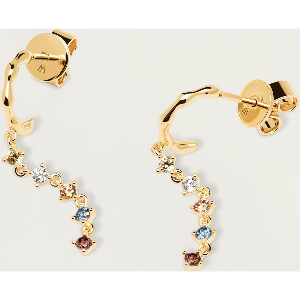 P D Paola Créoles 925 Argent Boucles d'oreilles