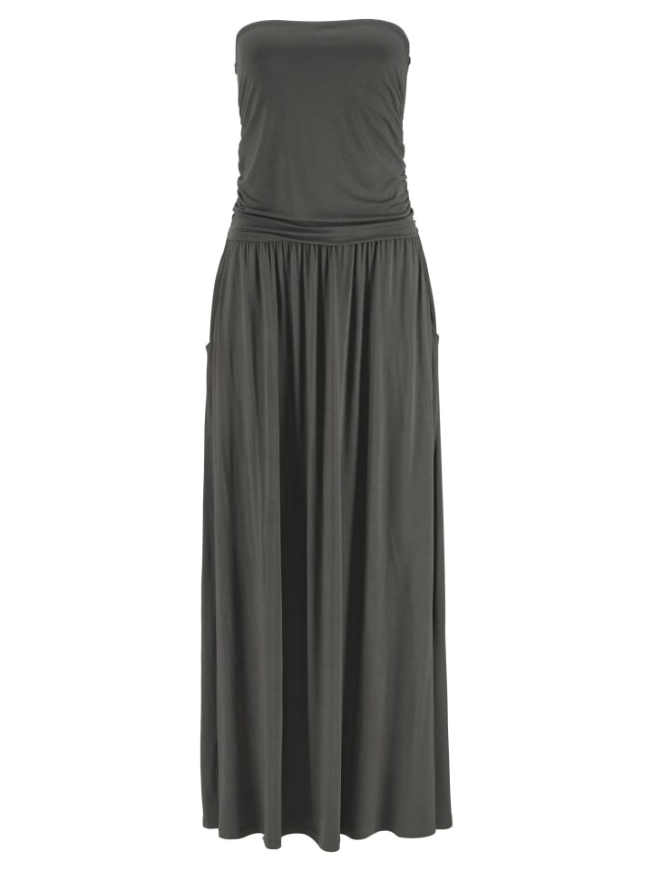 LASCANA Maxikleid in khaki günstig kaufen