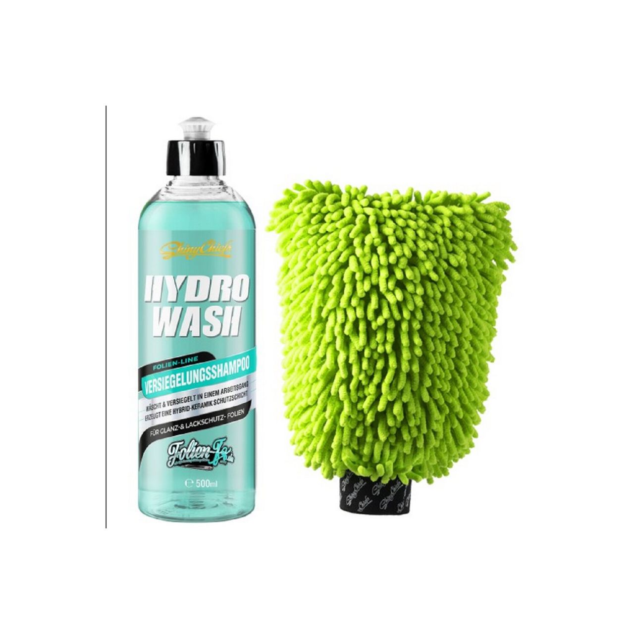 ShinyChiefs HYDRO WASH - VERSIEGELUNGSSHAMPOO 500ml   WASH WORMY GREEN SET