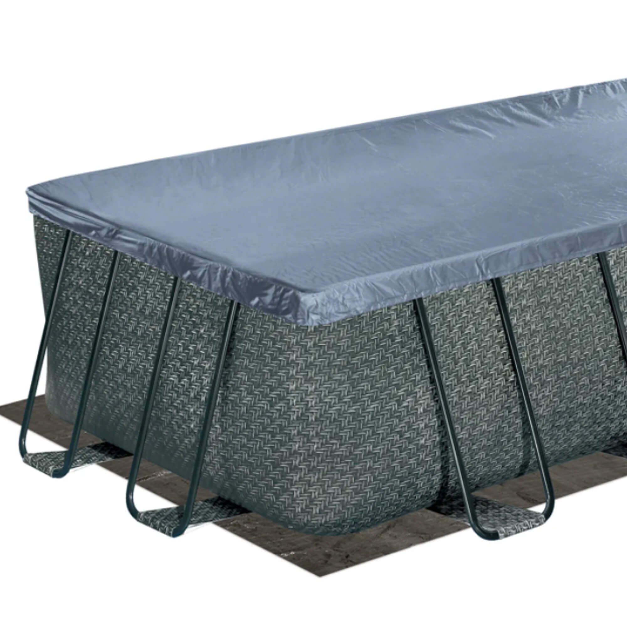 Planet Pool Framepool Polygroup Summer Waves Elite Rechteck Frame Pool S (Beckenset), Sicherheitsleiter