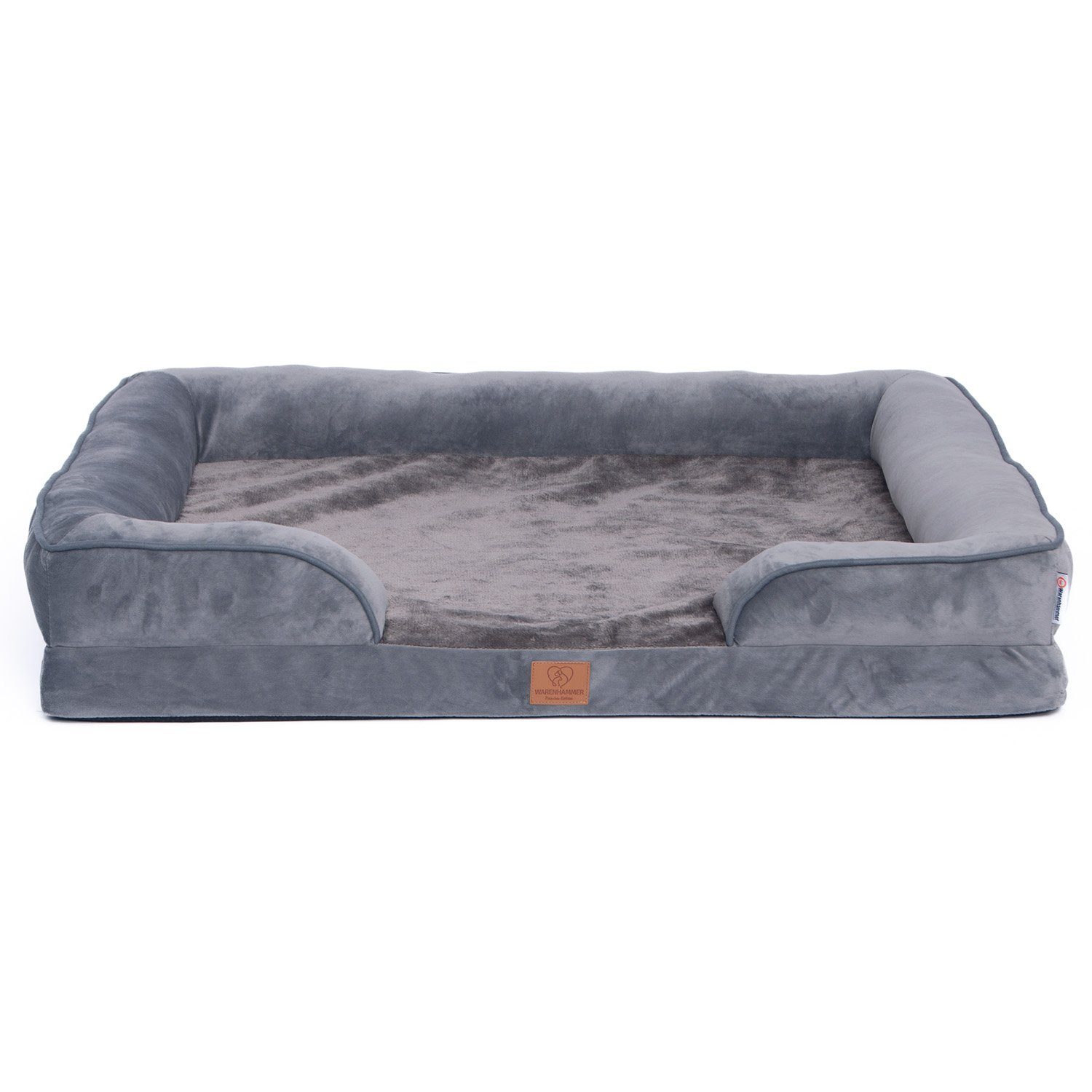 Warenhammer Tierbett Orthopädisches Premium Hundebett, flauschig weich, Abnehmbar,Waschbar, verschiedene Grössen