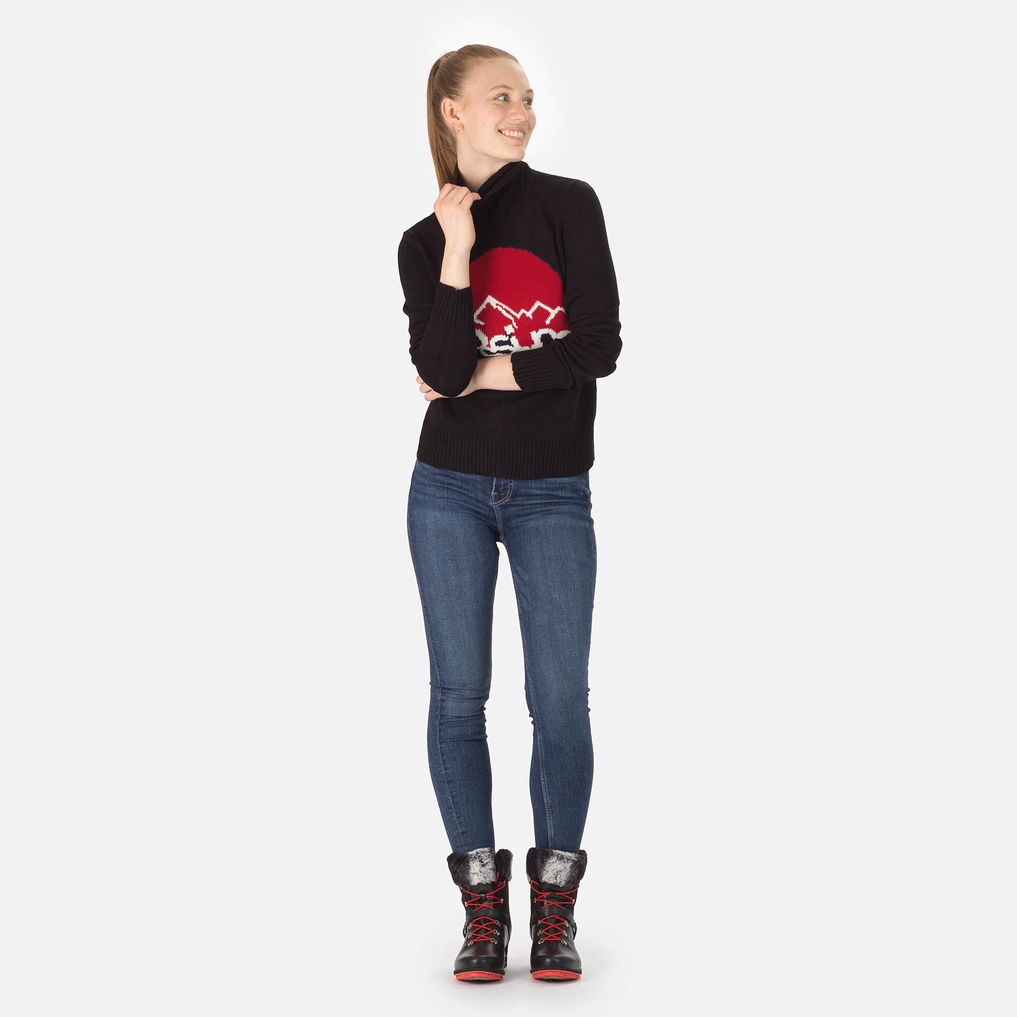 Pull à col roulé en maille Femme