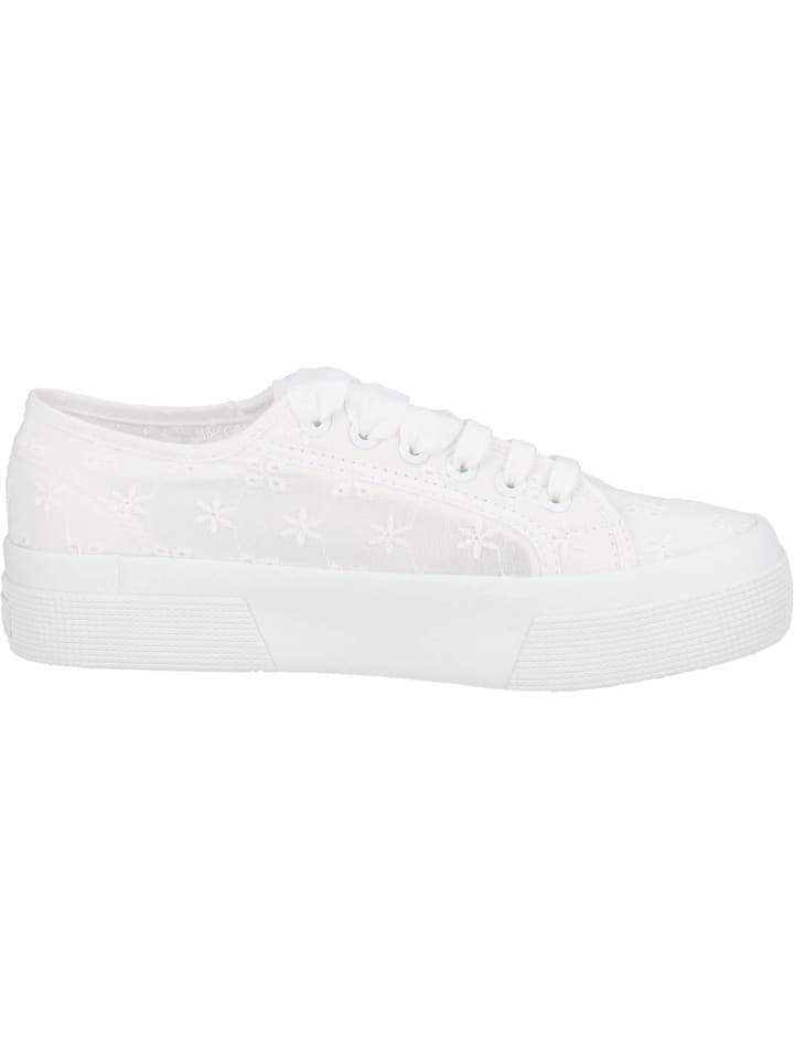 Superga Schnürschuhe in total white günstig kaufen