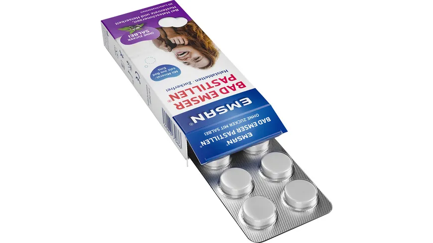 Emsan Bad Emser Past. ohne Zucker mit Salbei 30er