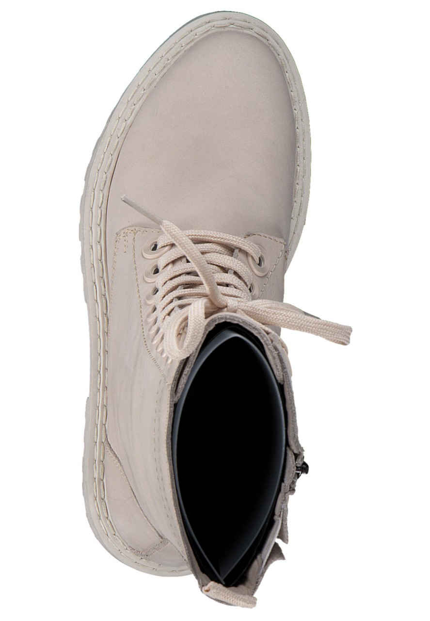 MARCO TOZZI Stiefeletten beige Schnürboots