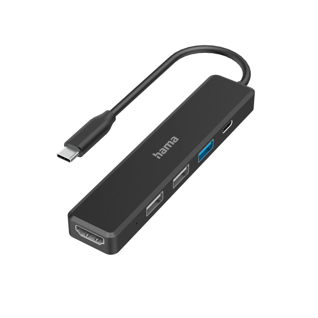 Hama USB C Hub, Multiport, 5 Ports, 3x USB A, USB C, HDMI™ Adapter USB-C