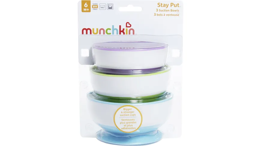 munchkin Stay Pot Saugnapf Esslern-Schüsseln