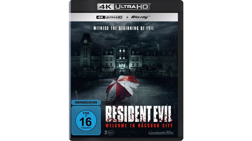 Resident Evil: Welcome to Raccoon City  (4K Ultra HD) (+ Blu-ray 2D)
