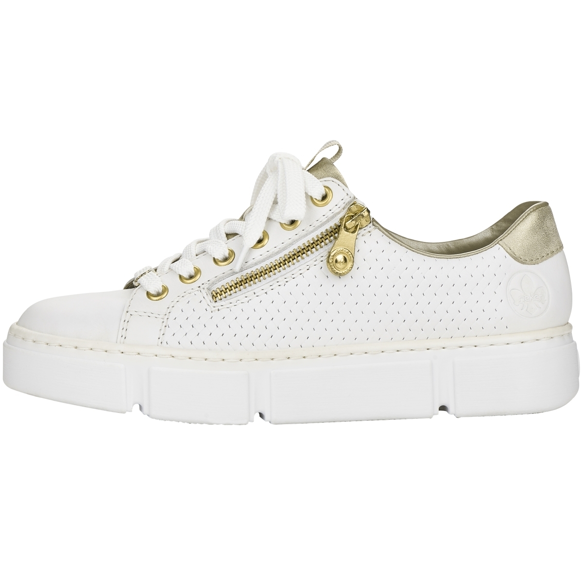 Rieker N5932 Sneaker Low weiss
