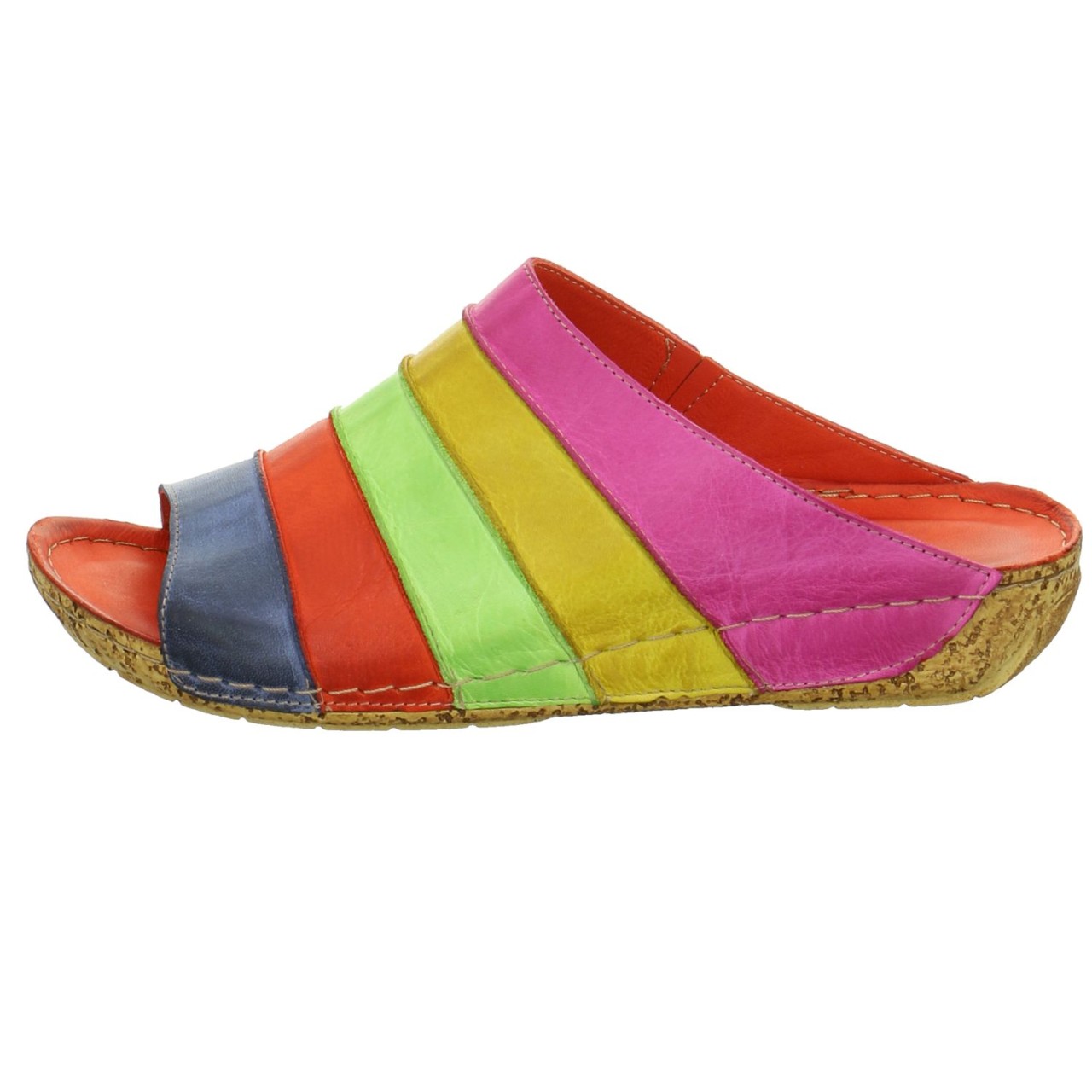 GEMINI Pantoletten bunt 02/609 pink Anilina