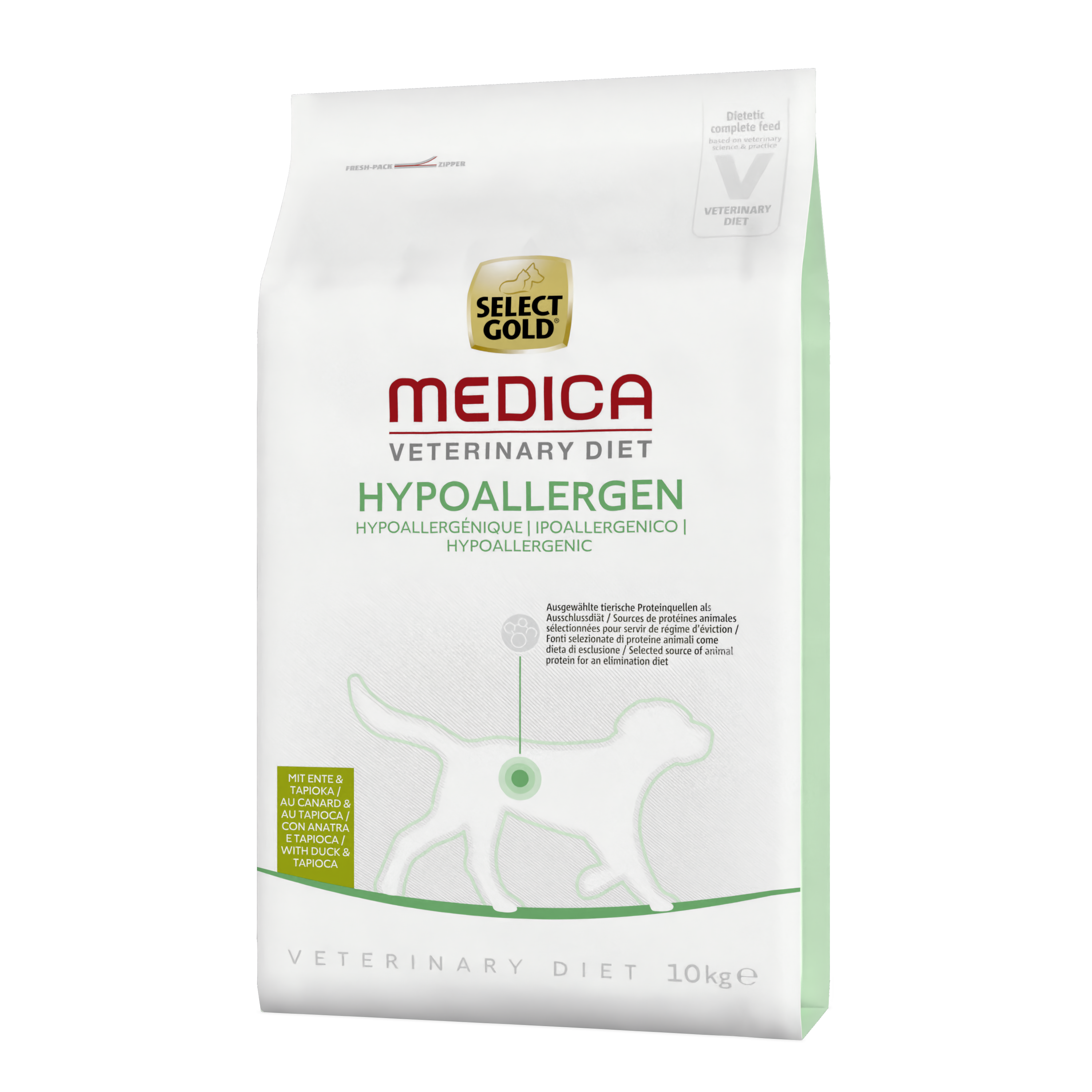 SELECT GOLD Hundetrockenfutter SELECT GOLD Medica Hypoallergen Ente 10 kg
