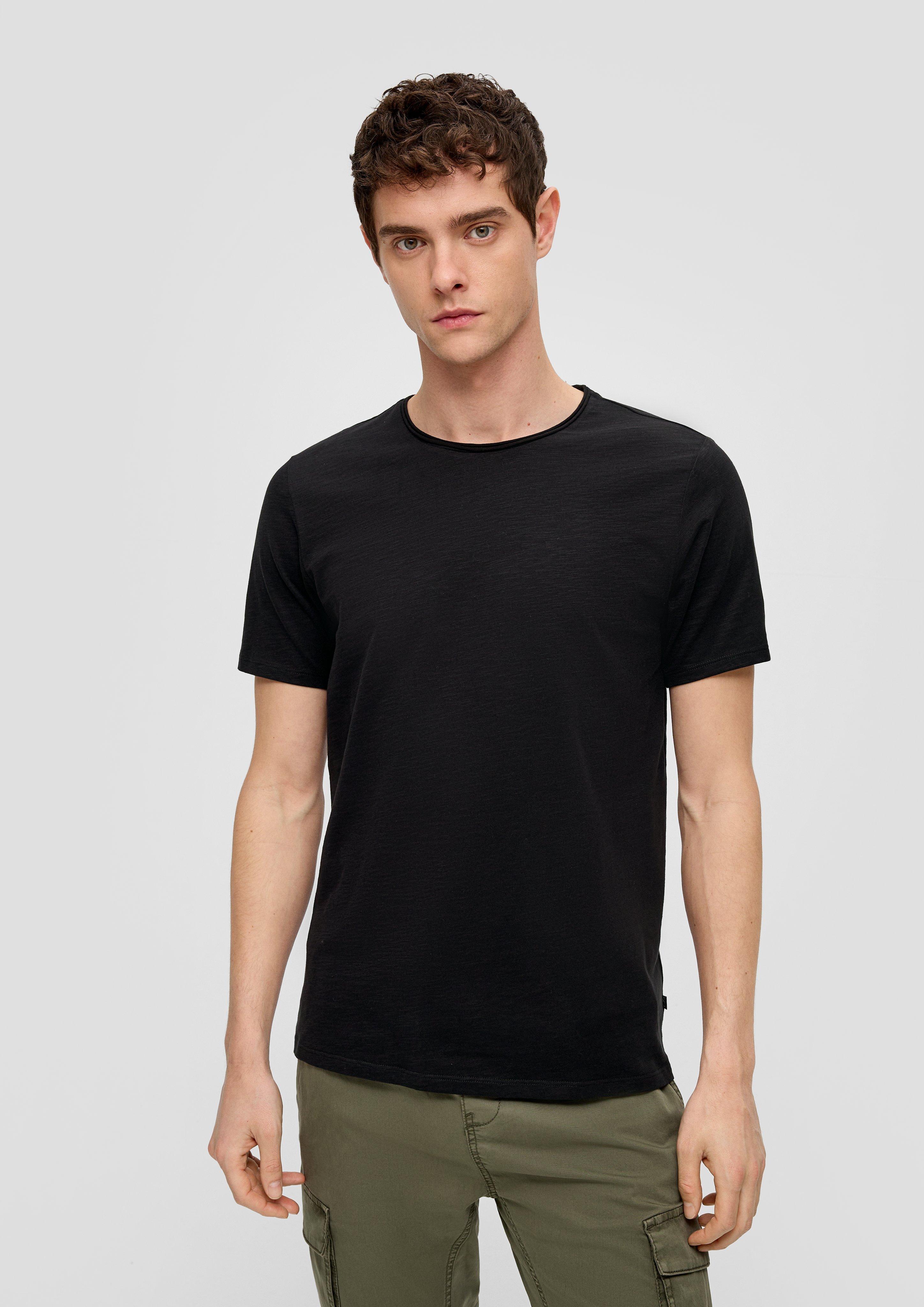 Baumwollshirt mit Flammgarn-Struktur  2141633-9999