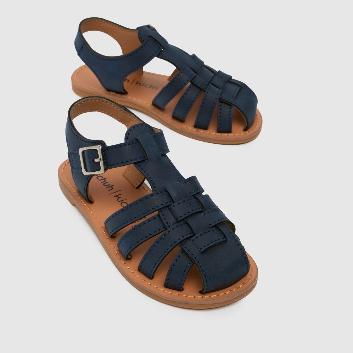 Schuh marinblå Lochan Fisherman pojkarsandaler för småbarn