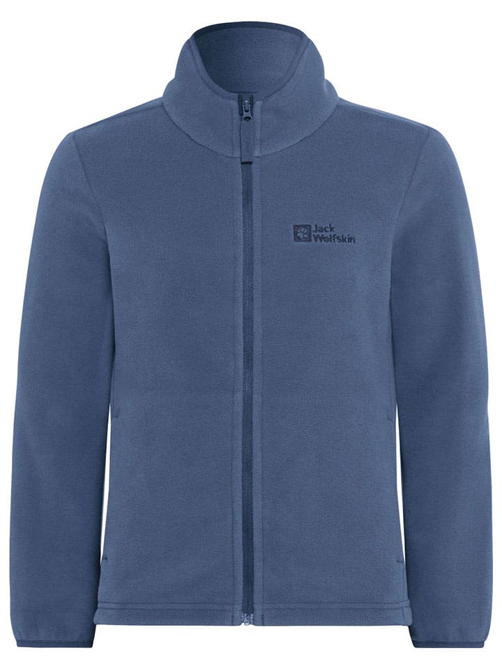 Jack Wolfskin Fleecejacke in Blau günstig kaufen